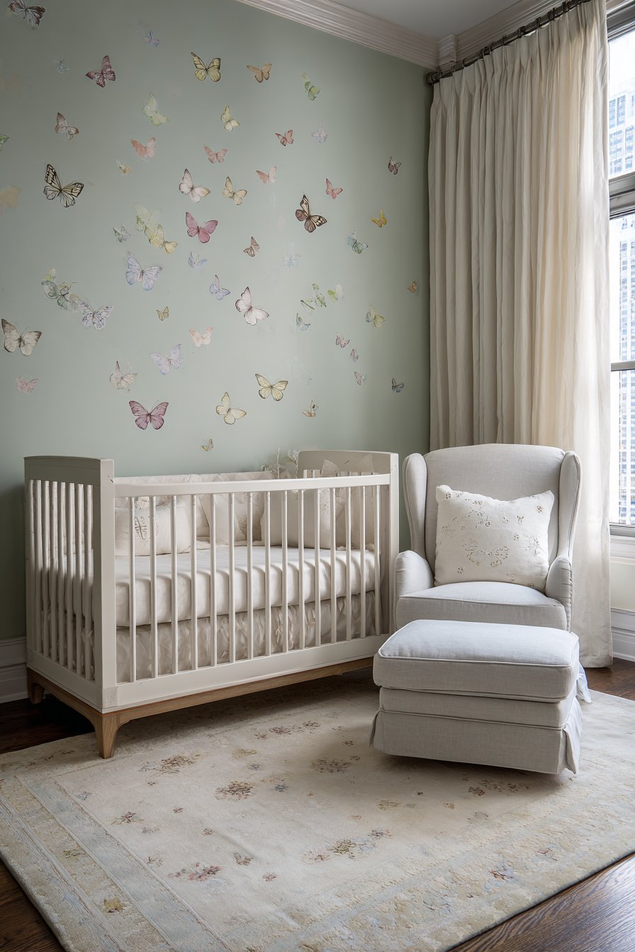 Serene Watercolor Butterfly Sanctuary