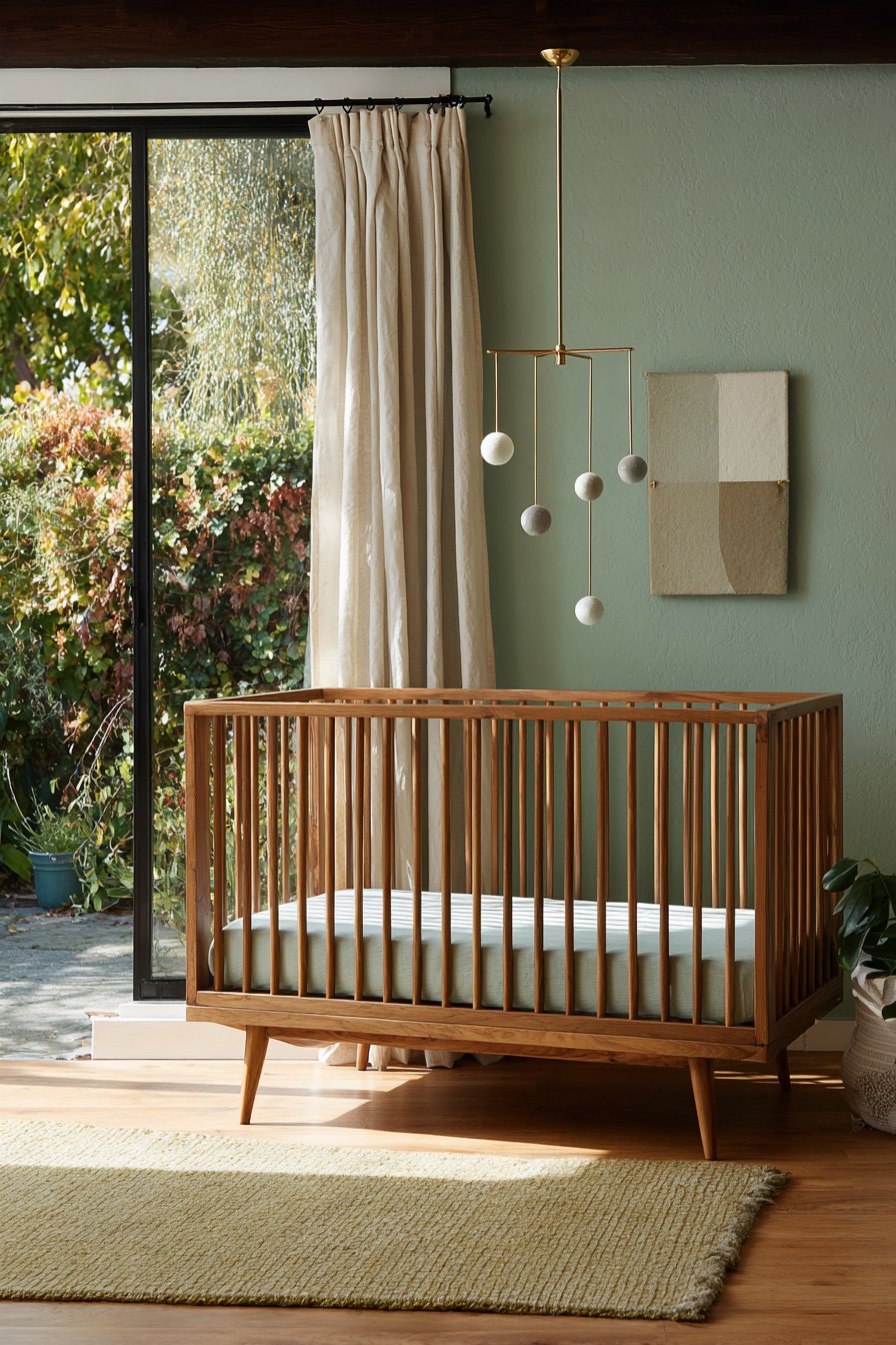 Sage Green Sanctuary with Walnut Warmth