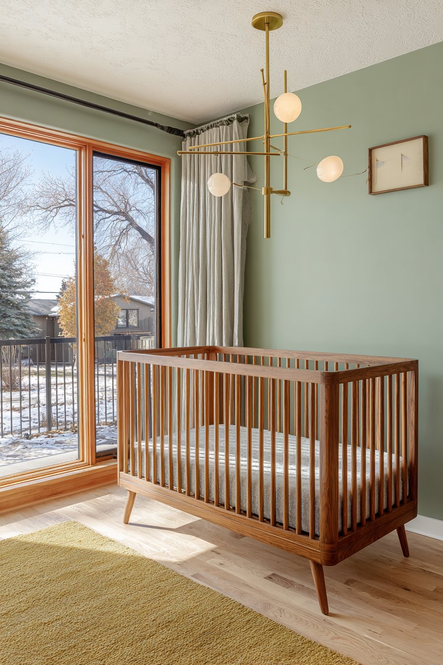 Sage Green Sanctuary with Walnut Warmth