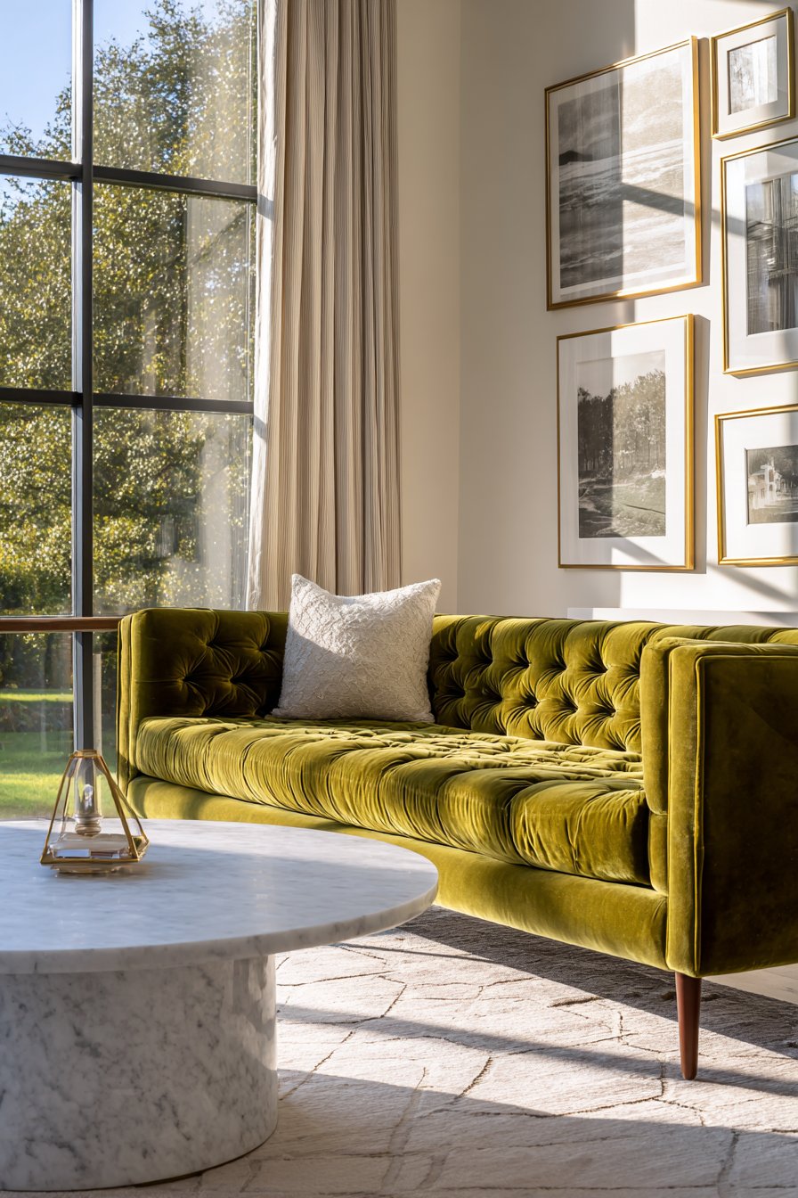 Contemporary Luxury with Velvet Elegance