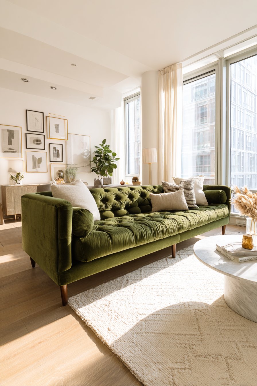 Contemporary Luxury with Velvet Elegance