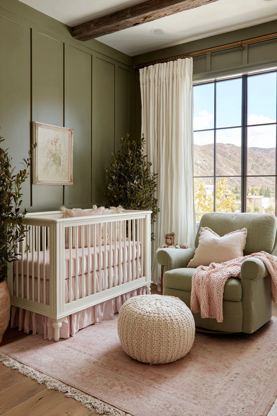 Serene Sage and Blush Nursery Foundation