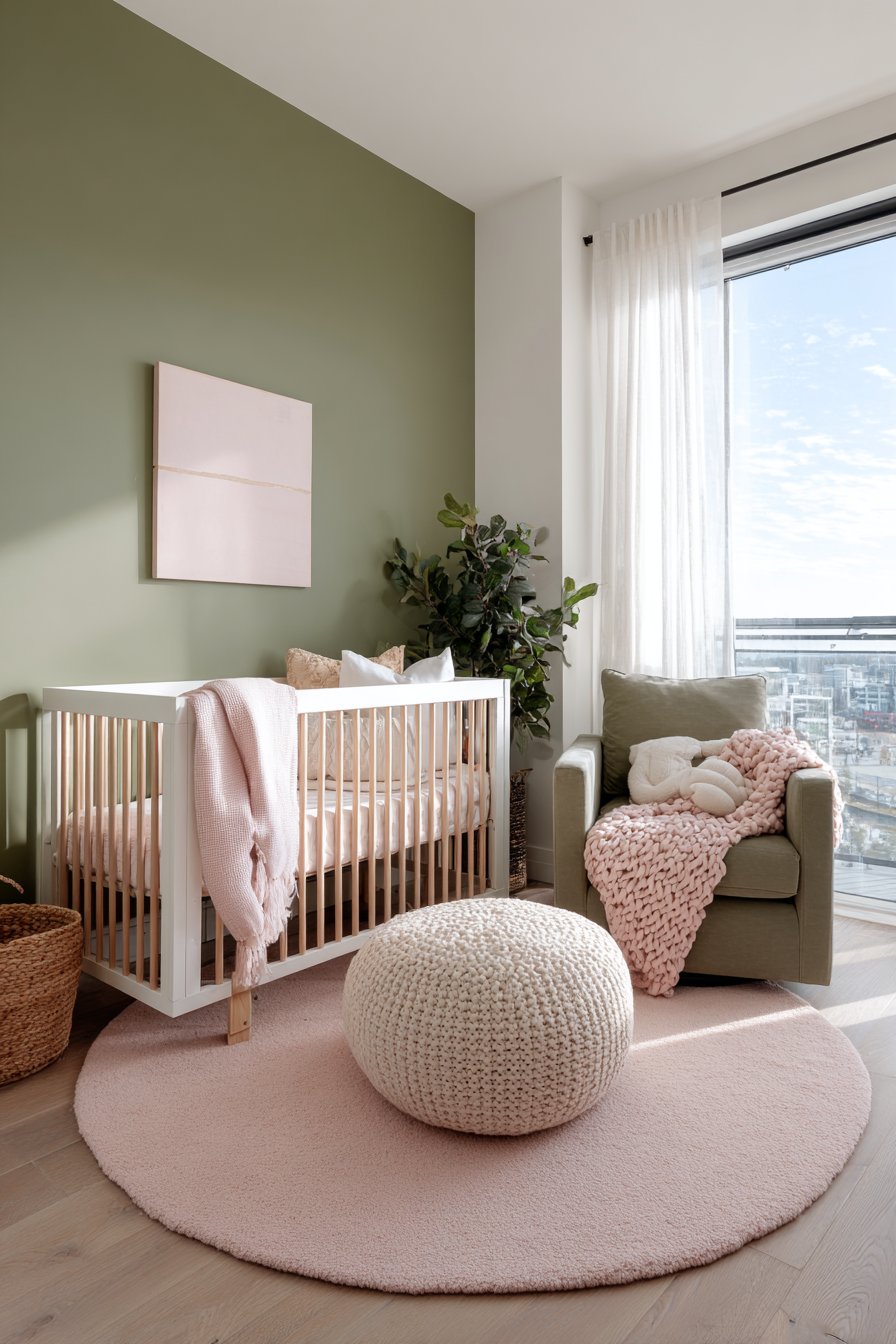 Serene Sage and Blush Nursery Foundation