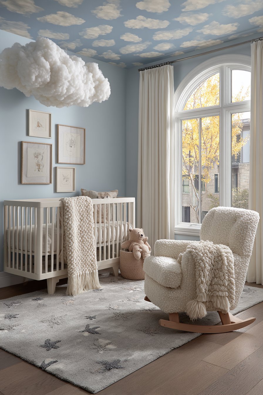Dreamy Cloud-Themed Ceiling Sanctuary