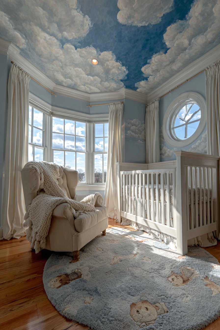 Dreamy Cloud-Themed Ceiling Sanctuary