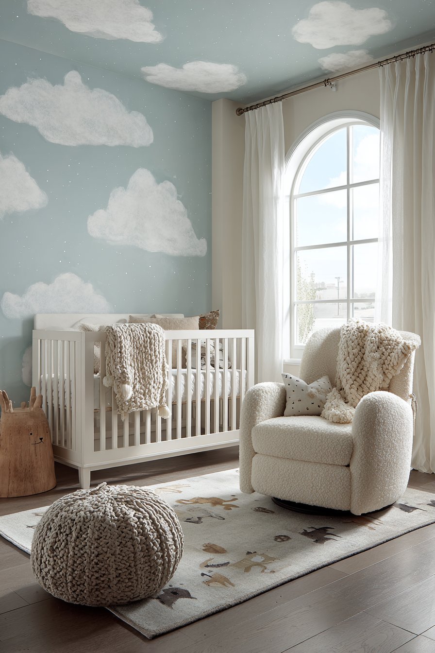 Dreamy Cloud-Themed Ceiling Sanctuary