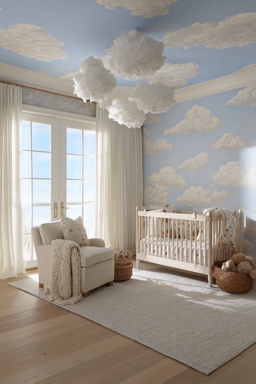 Dreamy Cloud-Themed Ceiling Sanctuary