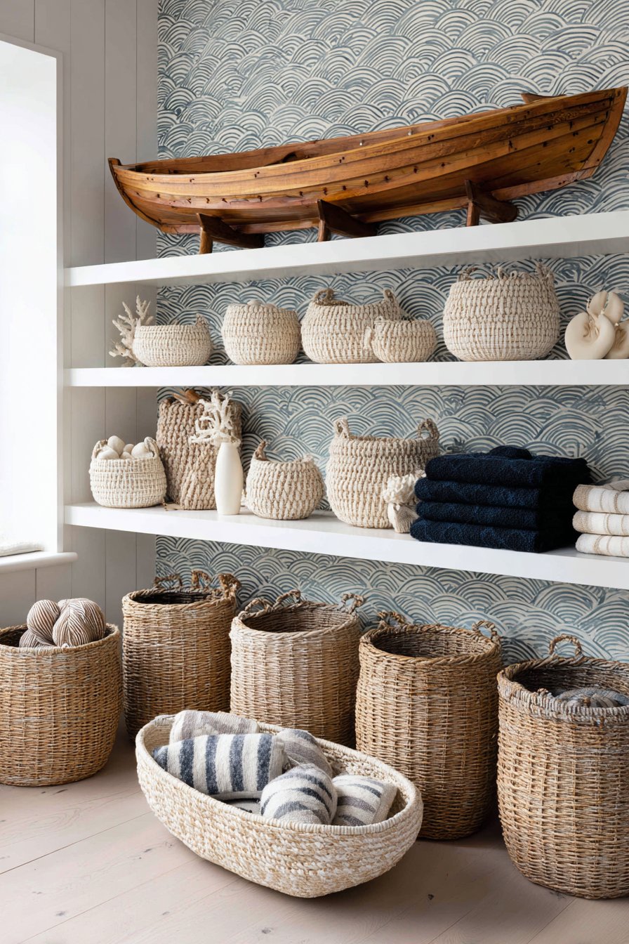 Functional Shiplap Storage Wall