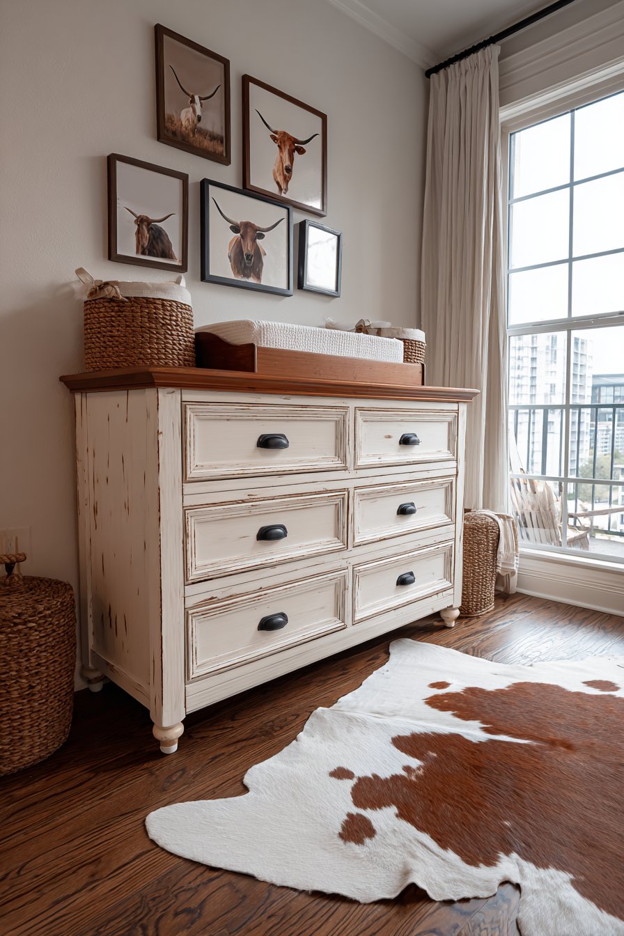 Practical Storage with Rope Drawer Pulls