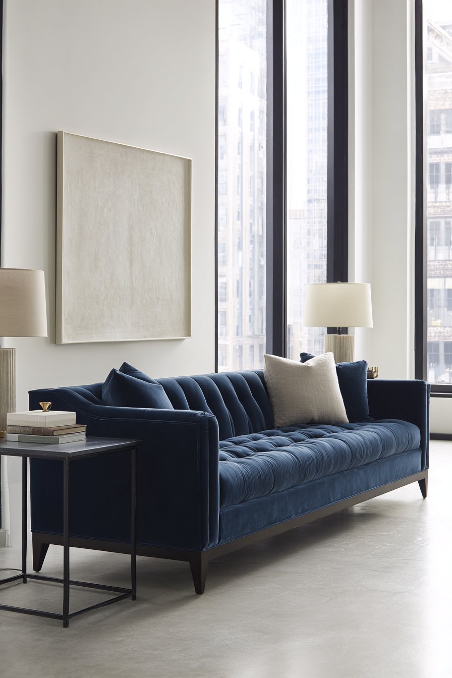 Minimalist Navy Blue Sophistication