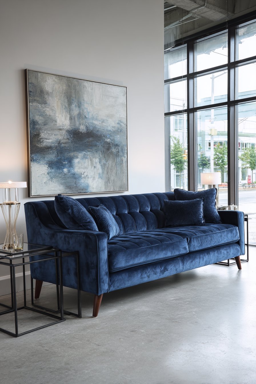 Minimalist Navy Blue Sophistication