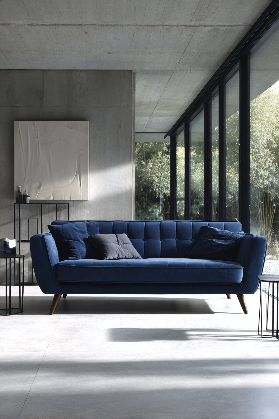 Minimalist Navy Blue Sophistication