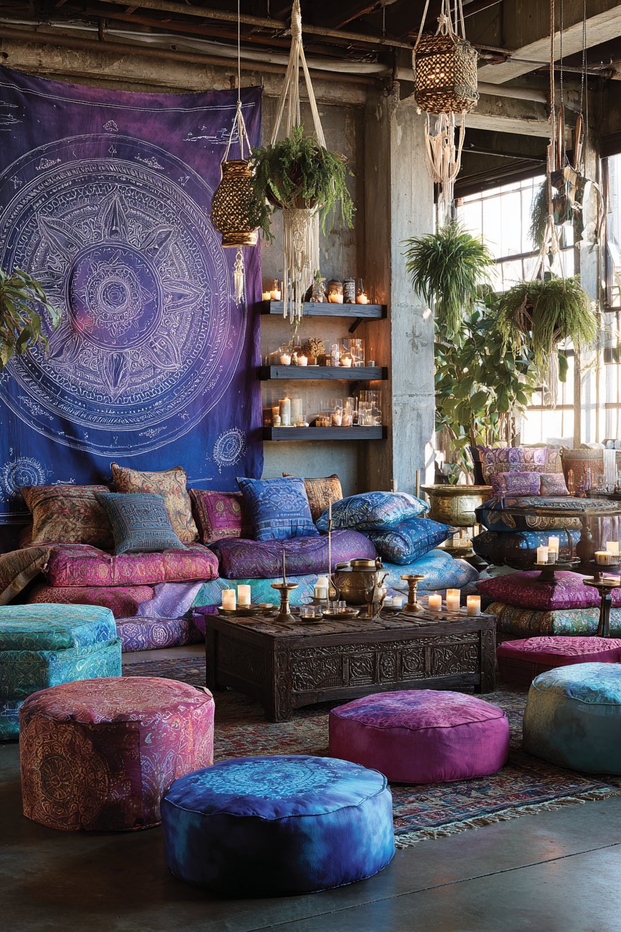 Floor Cushion Gathering Space