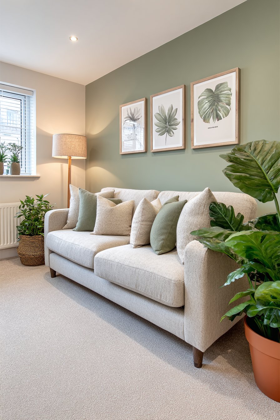 Sage Green Accent Wall Statement