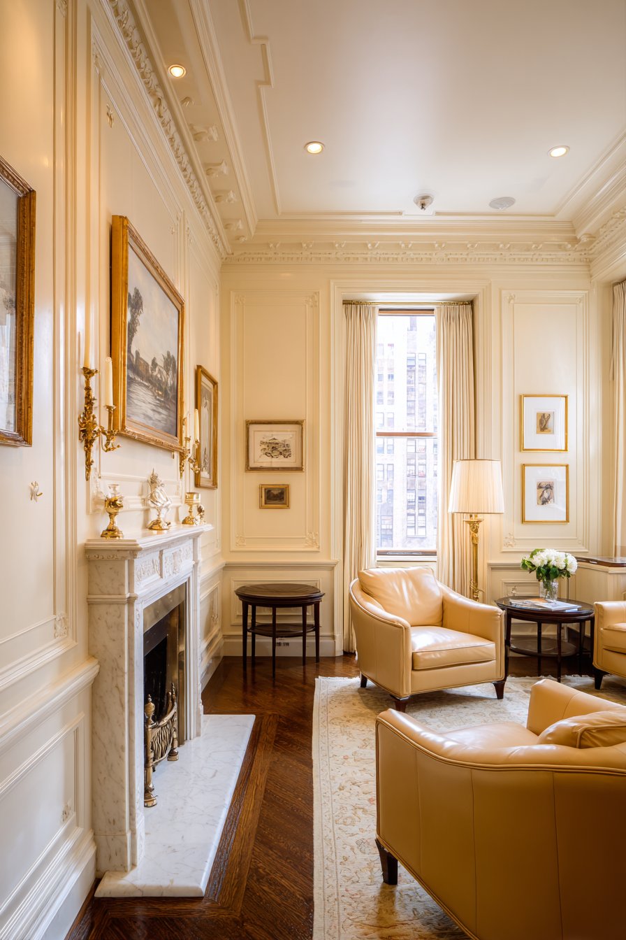 Symmetrical Fireplace Sanctuary