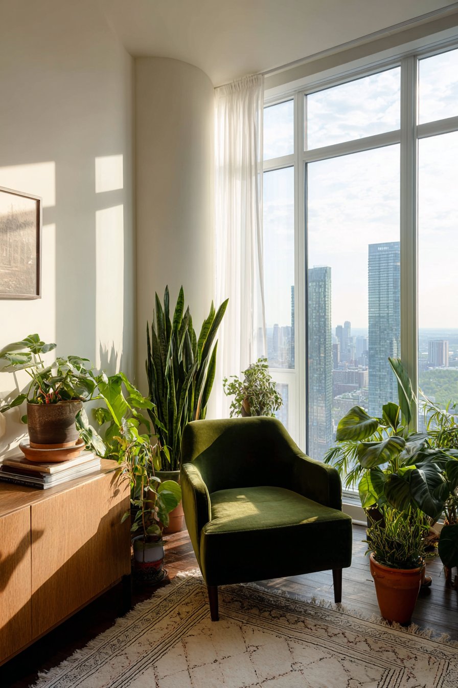 Forest Green Velvet Focal Point