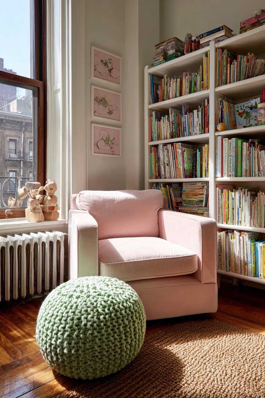 Cozy Reading Corner with Botanical Touches