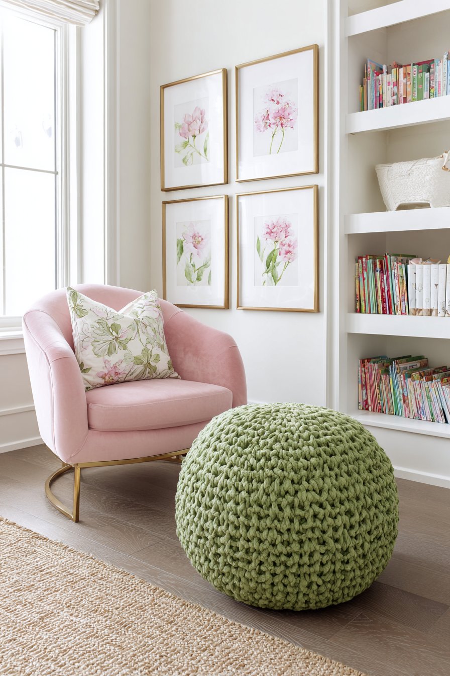 Cozy Reading Corner with Botanical Touches