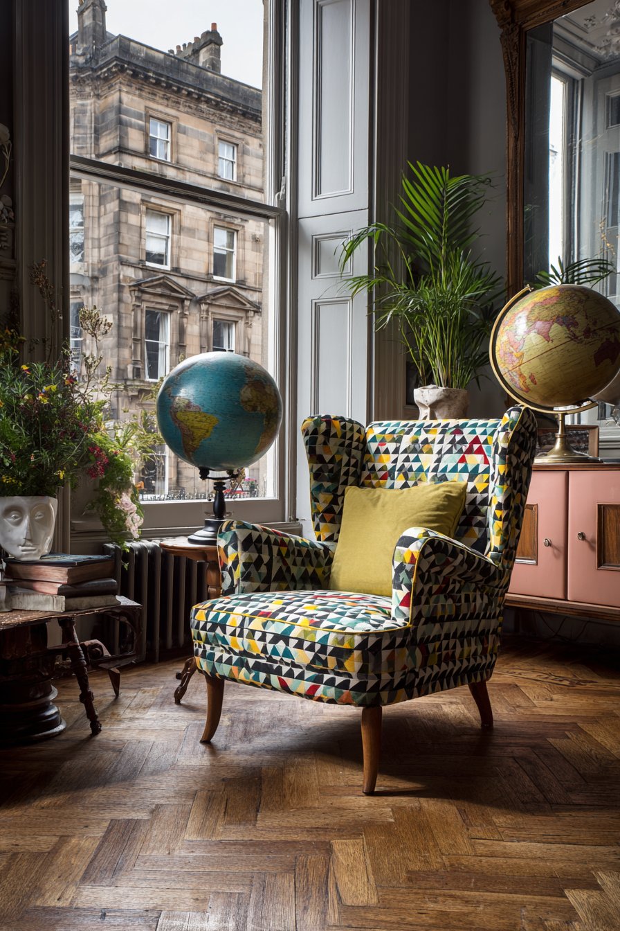 Unexpected Furniture Pairings in Bold Colors