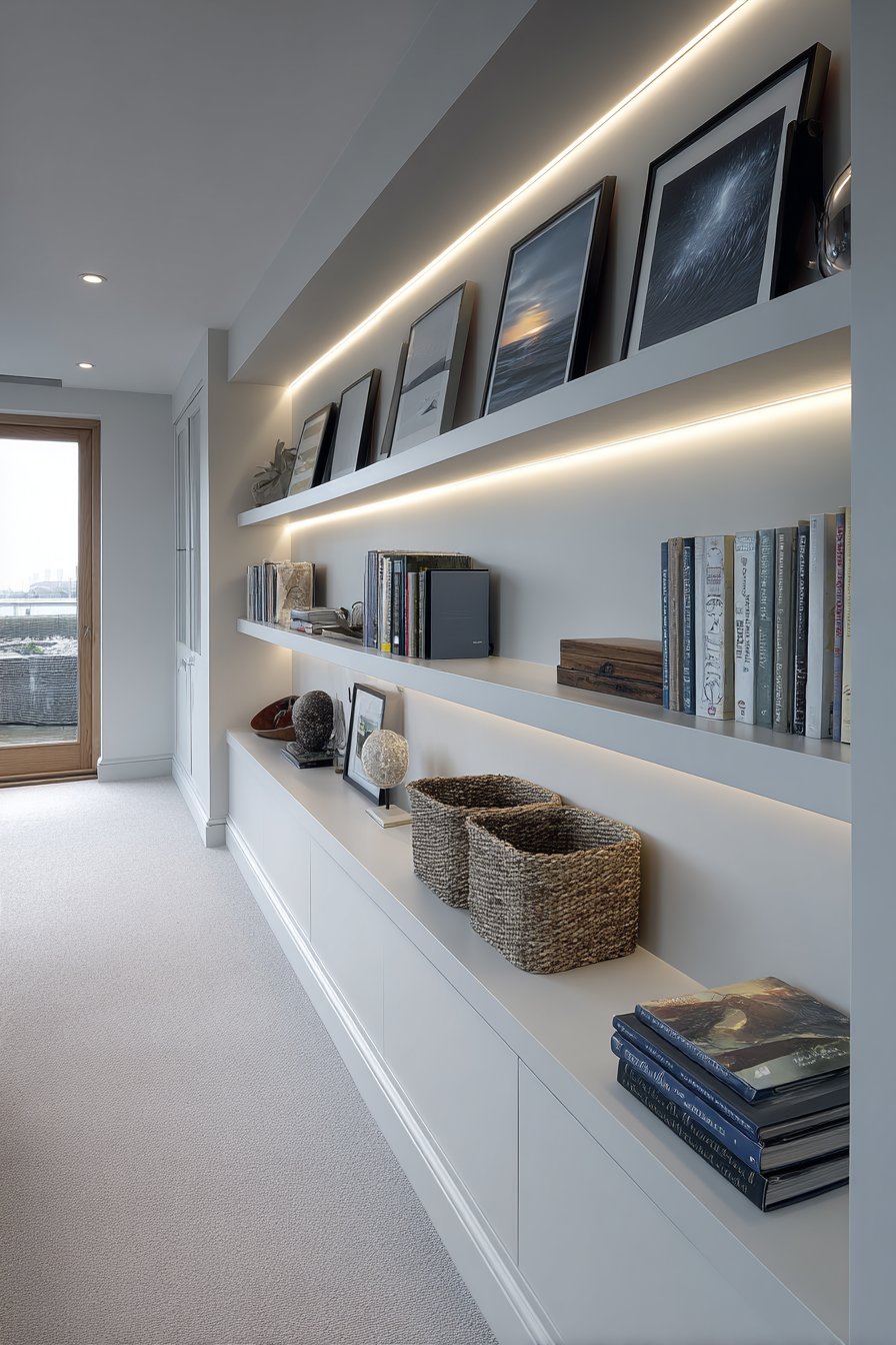 Illuminated Built-In Storage Solution