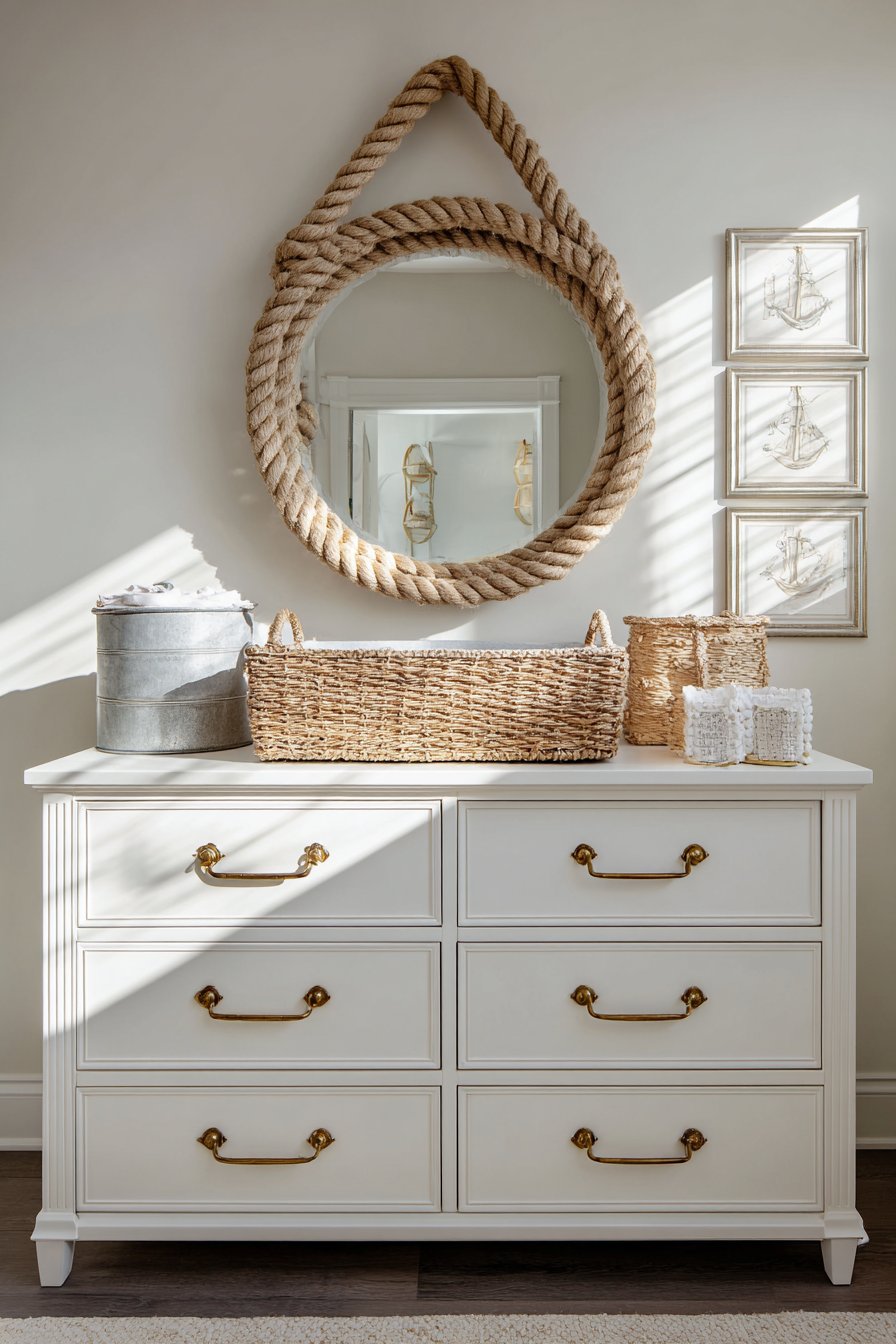 Vintage Nautical Changing Station