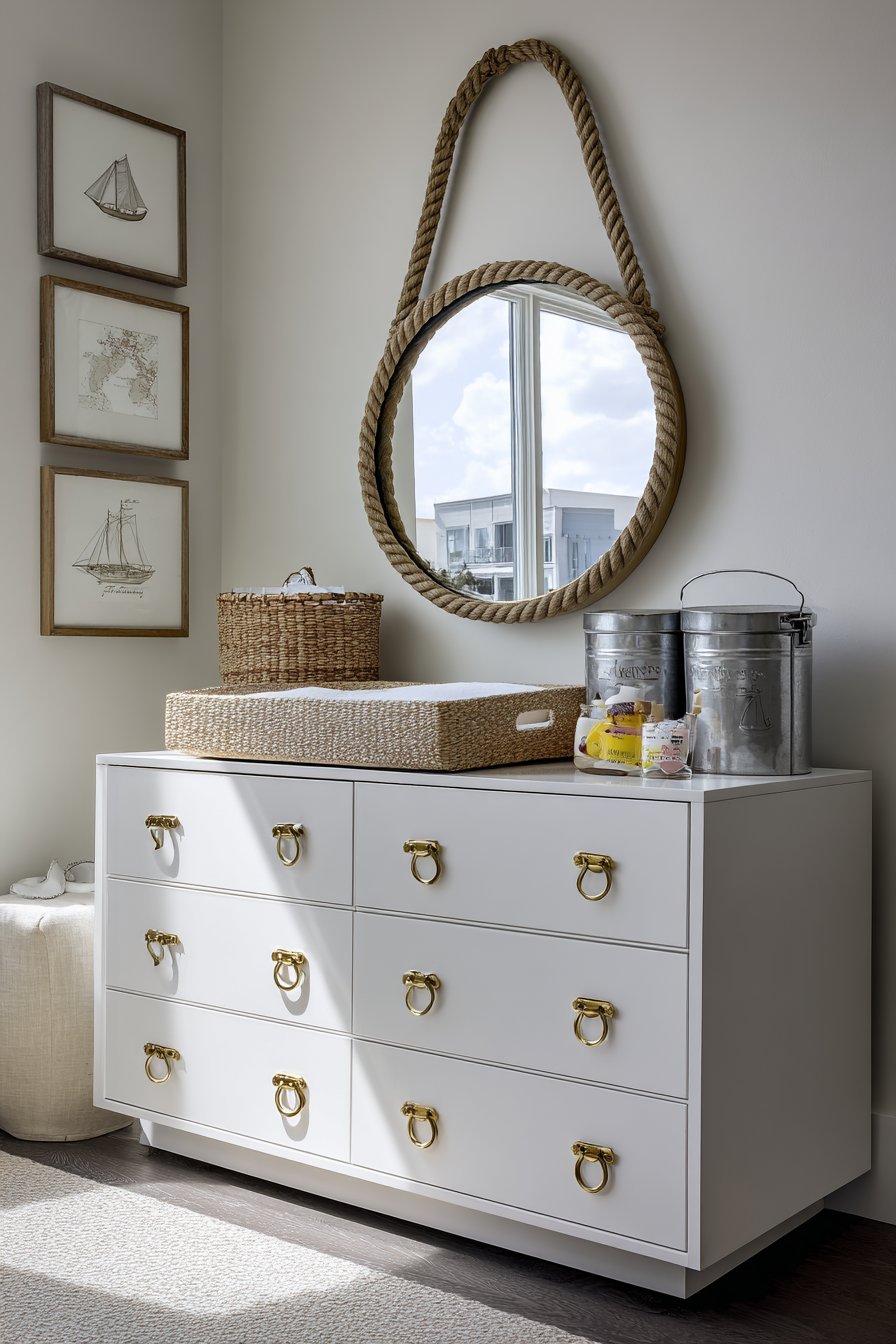 Vintage Nautical Changing Station