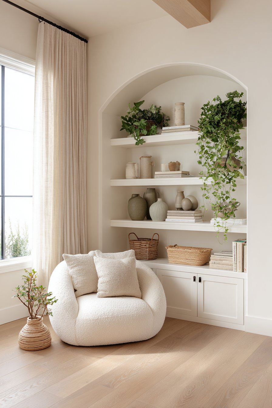 Organized Beauty with Green Accents