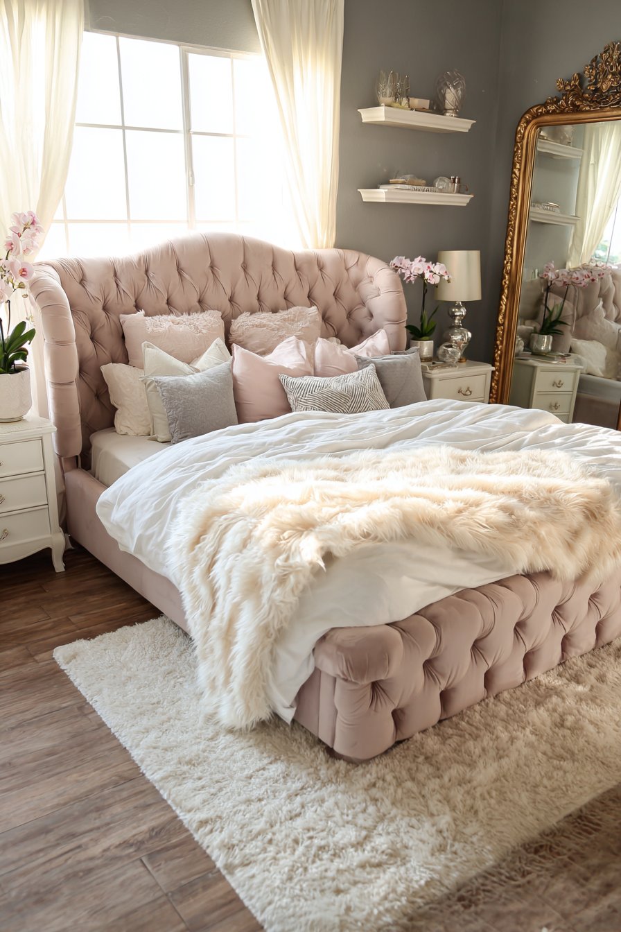 Romantic Blush Pink Velvet Sanctuary