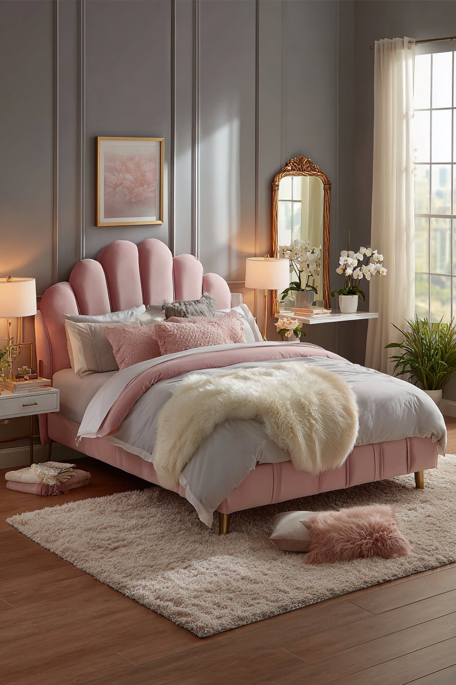 Romantic Blush Pink Velvet Sanctuary