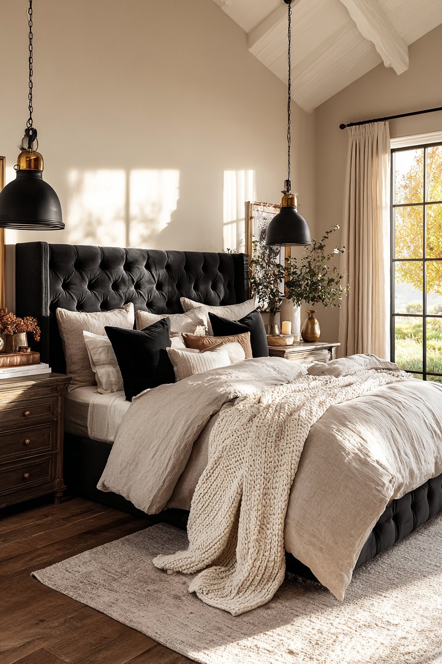 Luxurious Tufted Platform Bed Sanctuary