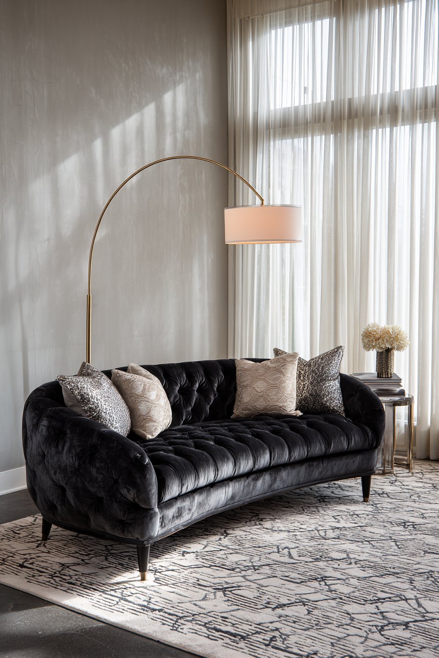 Contemporary Velvet Elegance