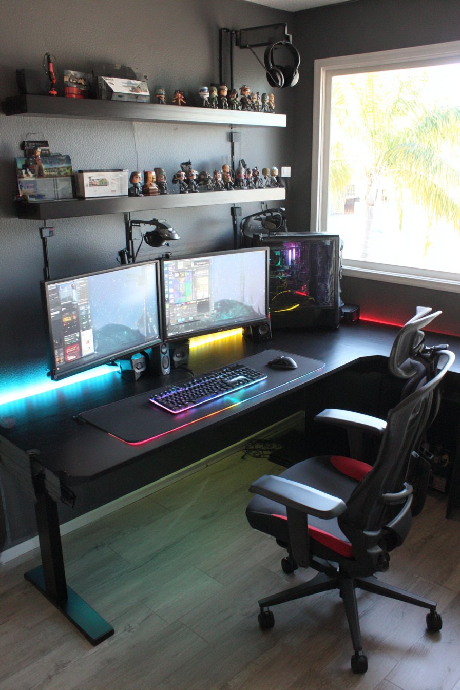 Custom Built-In Gaming Command Center