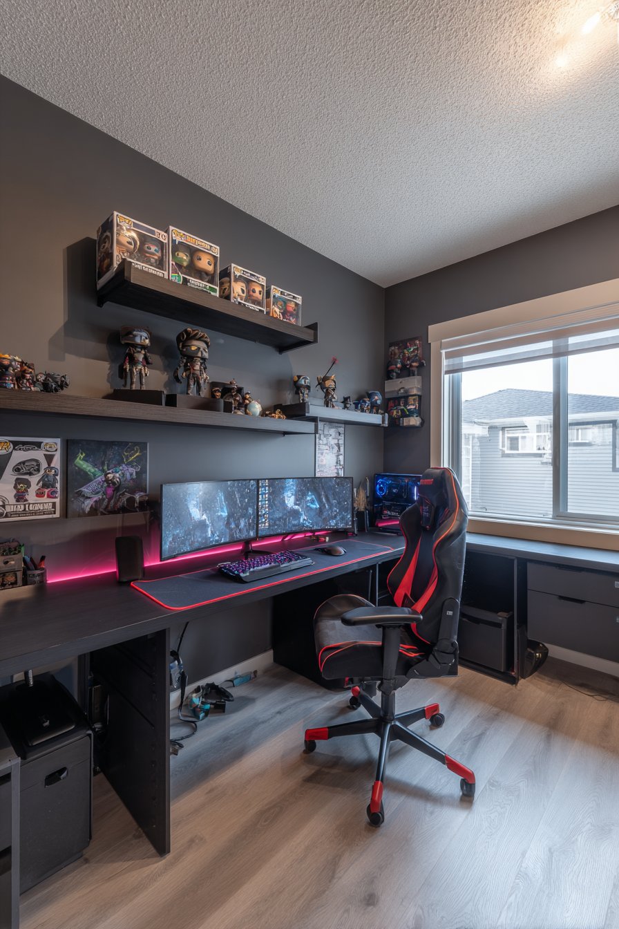 Custom Built-In Gaming Command Center