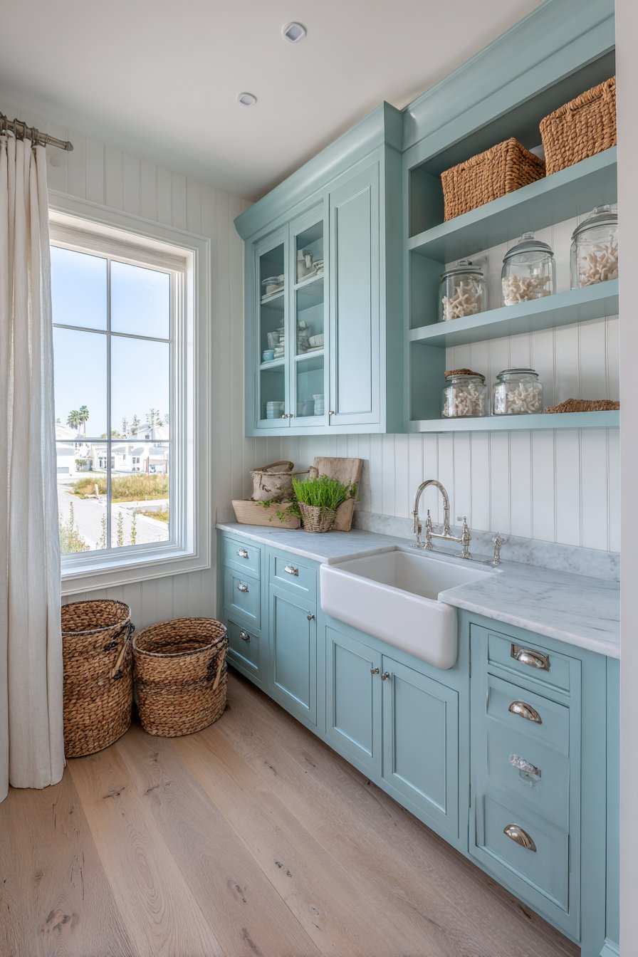 Classic Shiplap and Seafoam Serenity