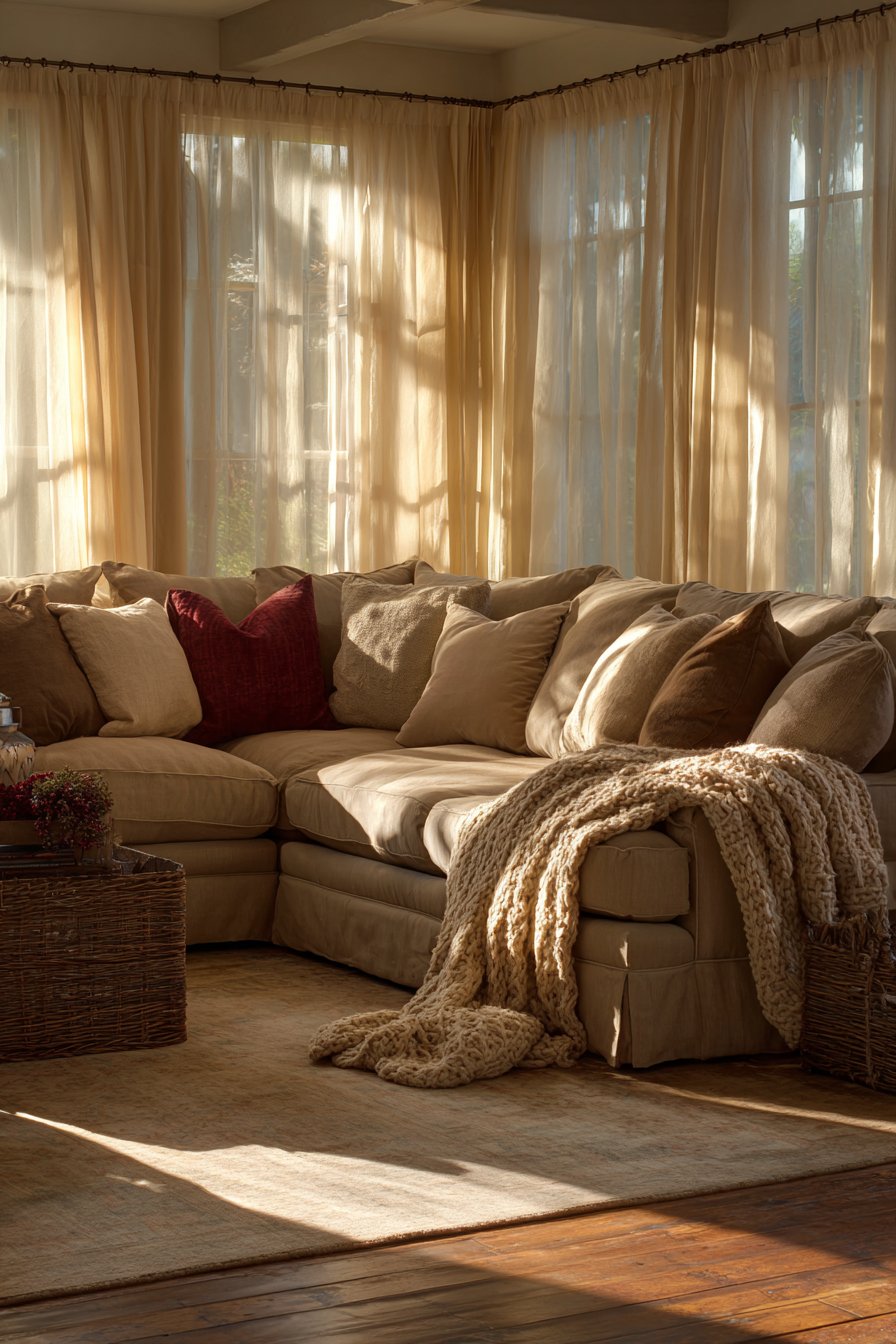 Deep-Cushioned Sectional Sanctuary