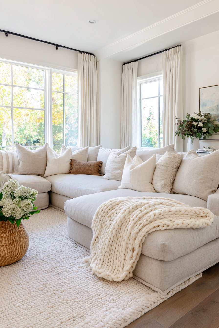 Deep-Cushioned Sectional Sanctuary