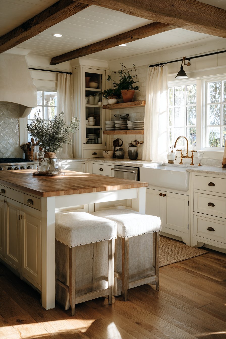 Honey Oak and Cream Shaker Kitchen