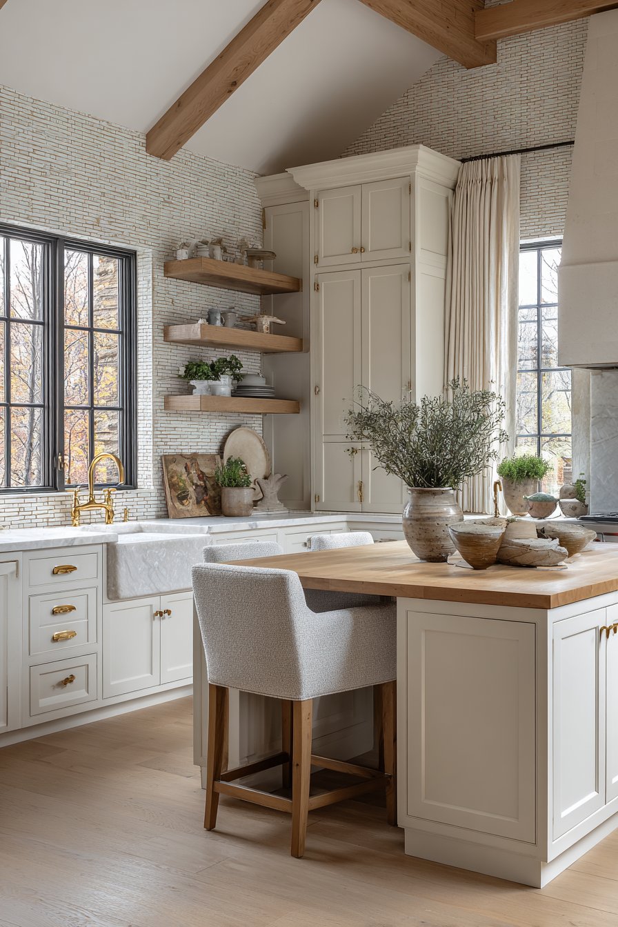 Honey Oak and Cream Shaker Kitchen