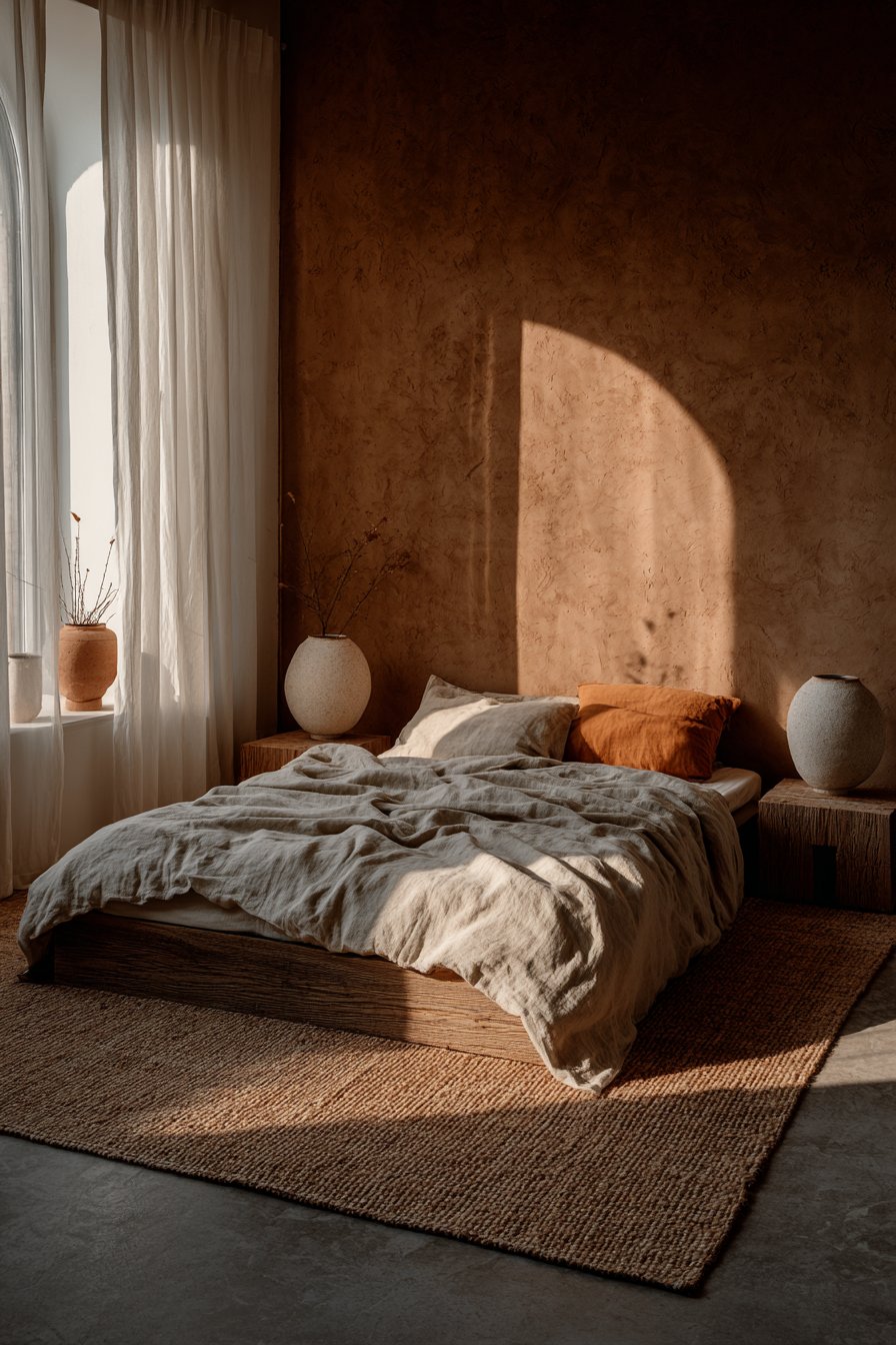 Terracotta Clay Plaster Sanctuary