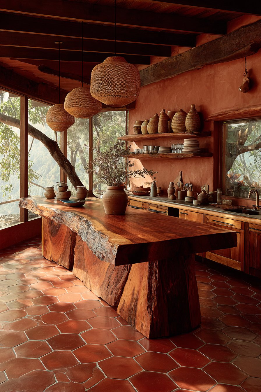 Reclaimed Wood Island Paradise