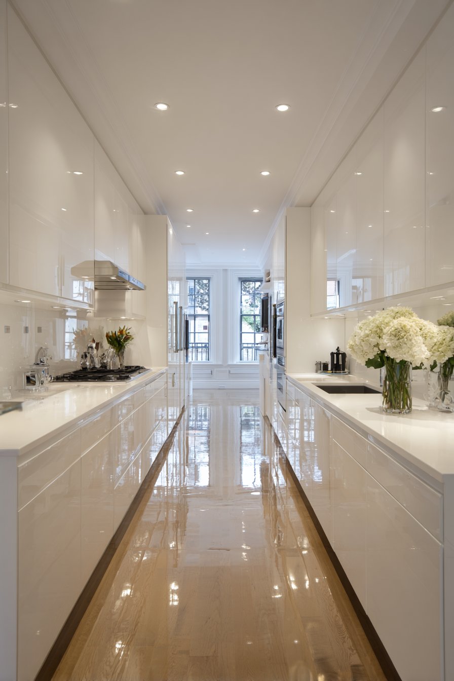 Pure White High-Gloss Elegance