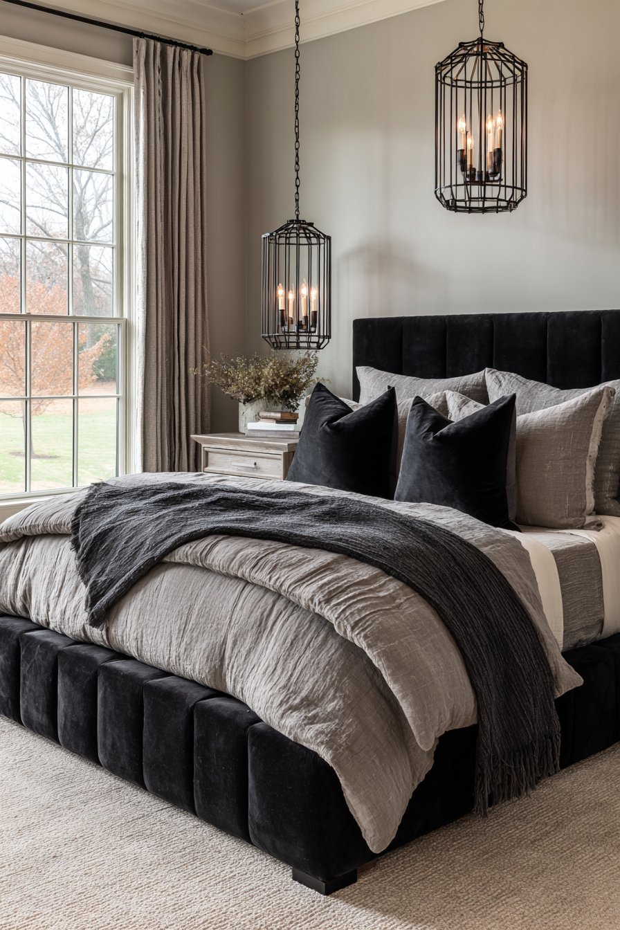 Modern Channel-Tufted Platform Bed Sanctuary