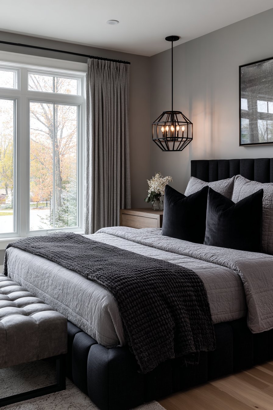 Modern Channel-Tufted Platform Bed Sanctuary