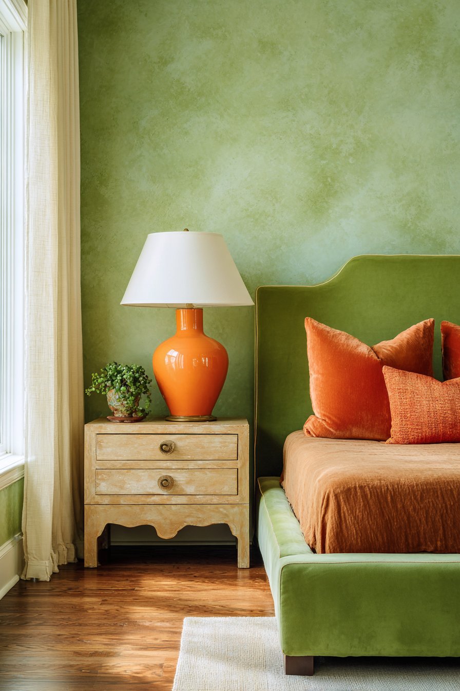 Vibrant Sage and Burnt Orange Sanctuary