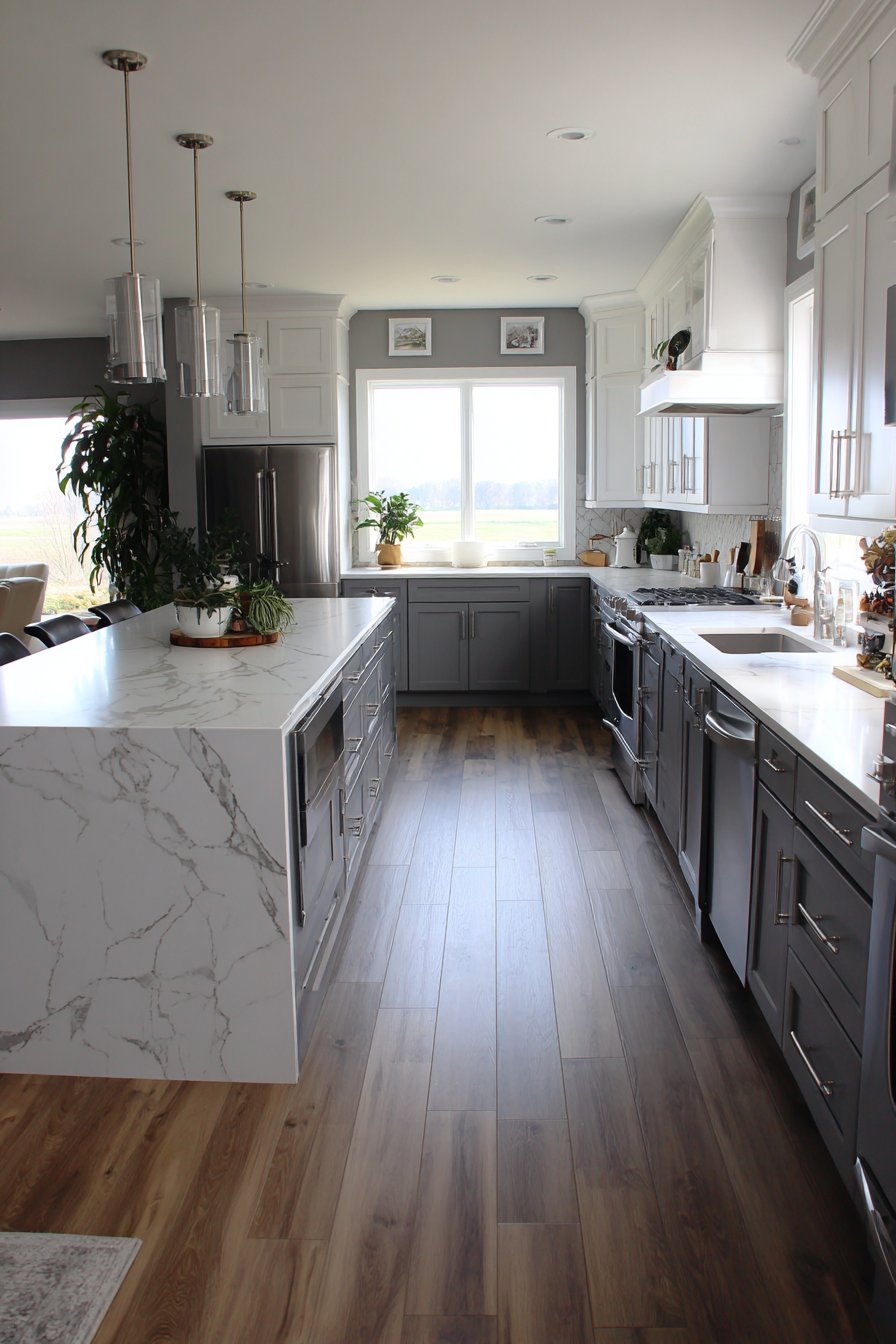 Sophisticated Shaker-Style Two-Tone Kitchen