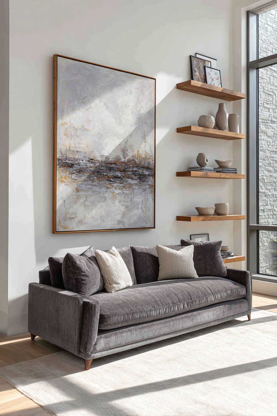 Contemporary Abstract Art Statement Wall