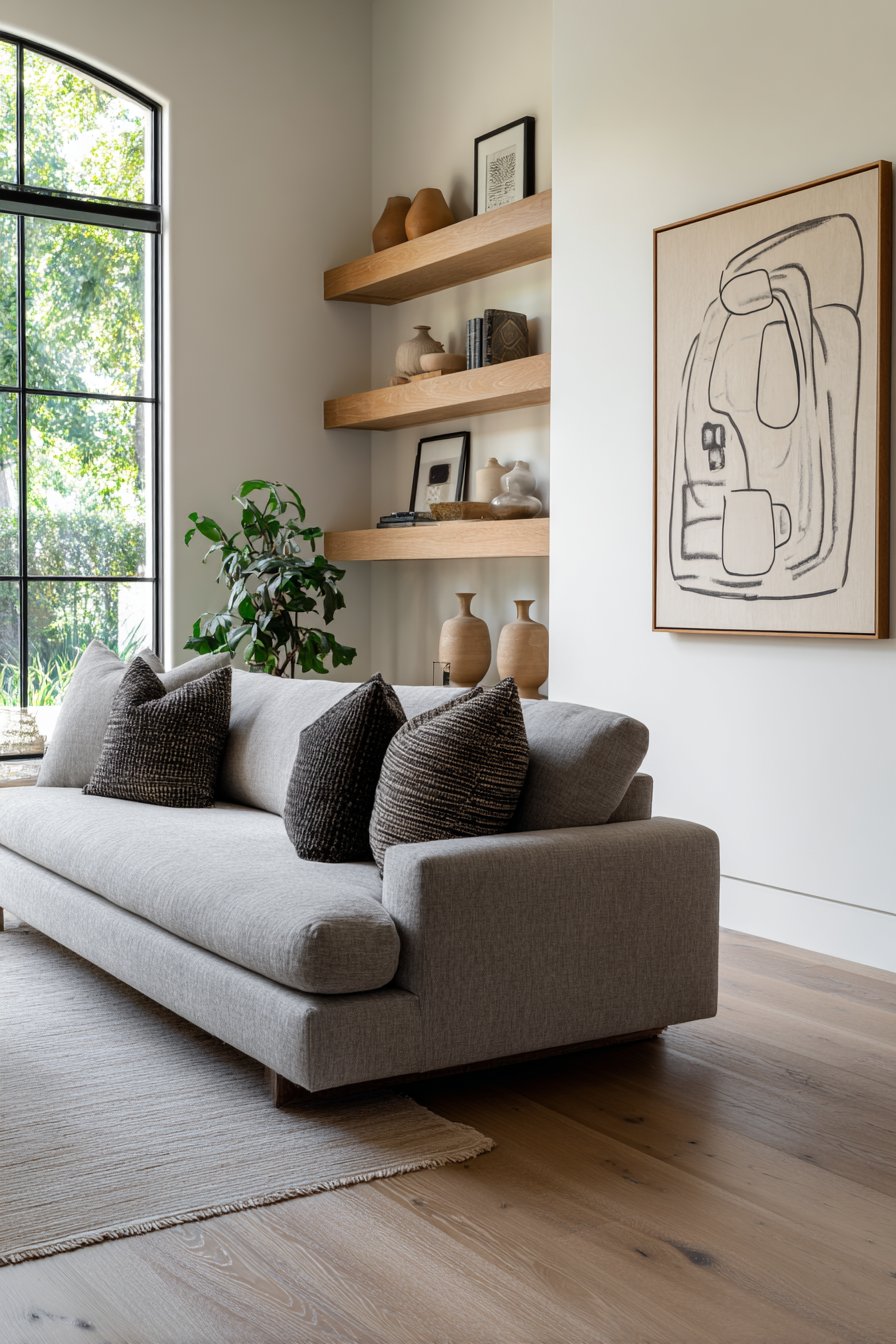 Contemporary Abstract Art Statement Wall