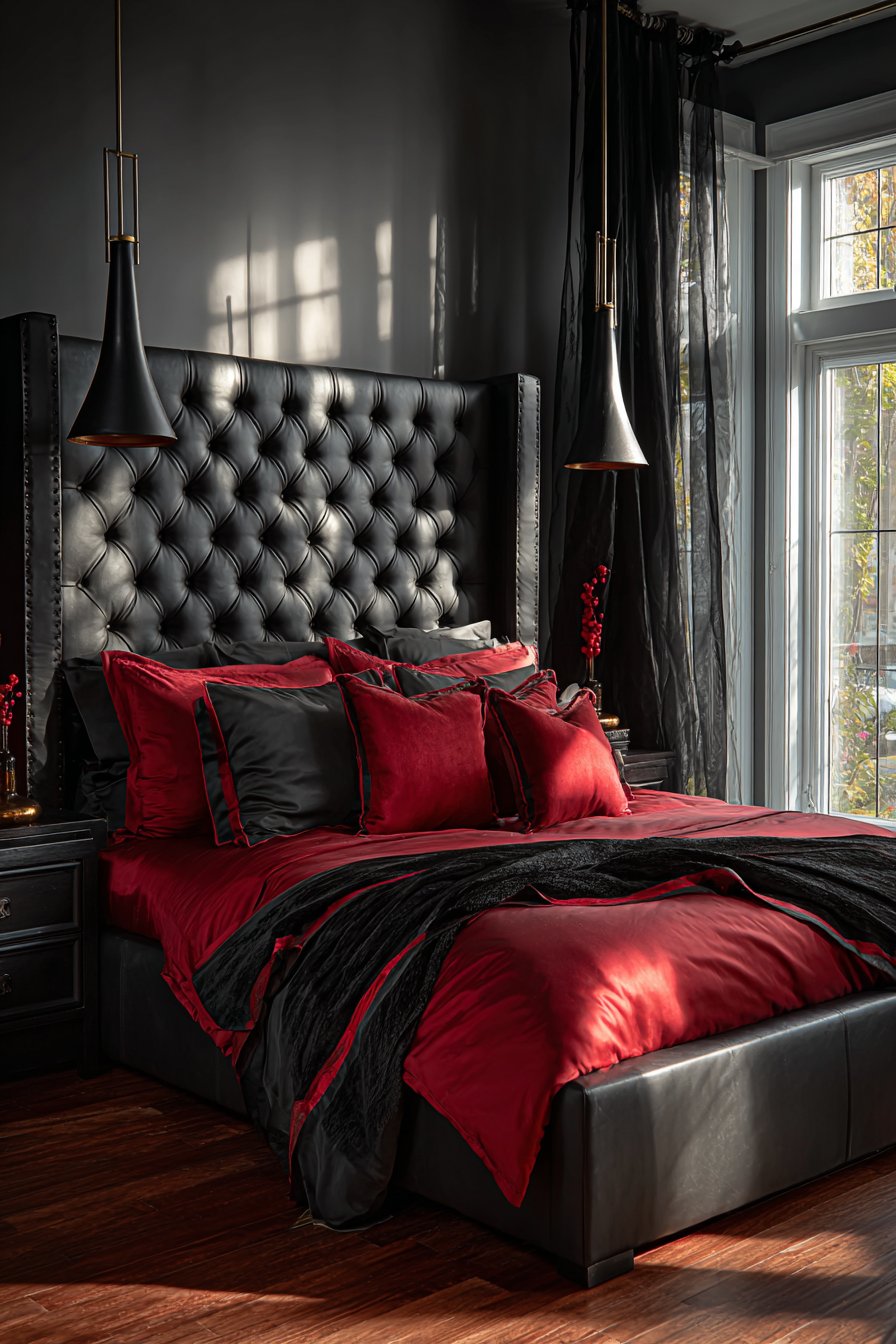 Luxurious Tufted Platform Bed Sanctuary