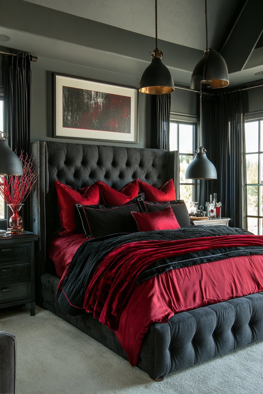 Luxurious Tufted Platform Bed Sanctuary