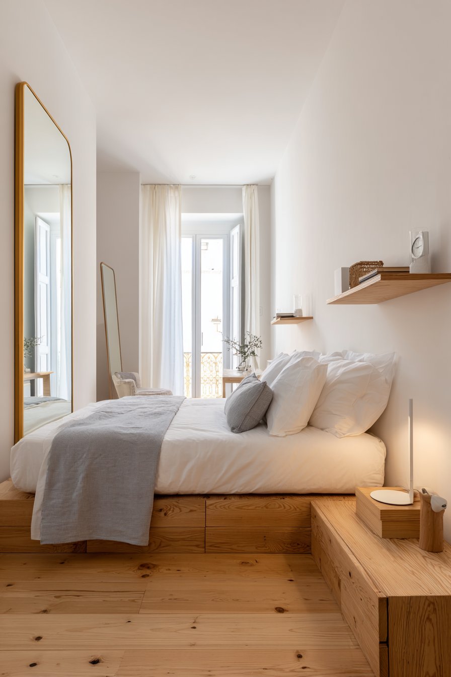 Platform Bed with Built-In Storage